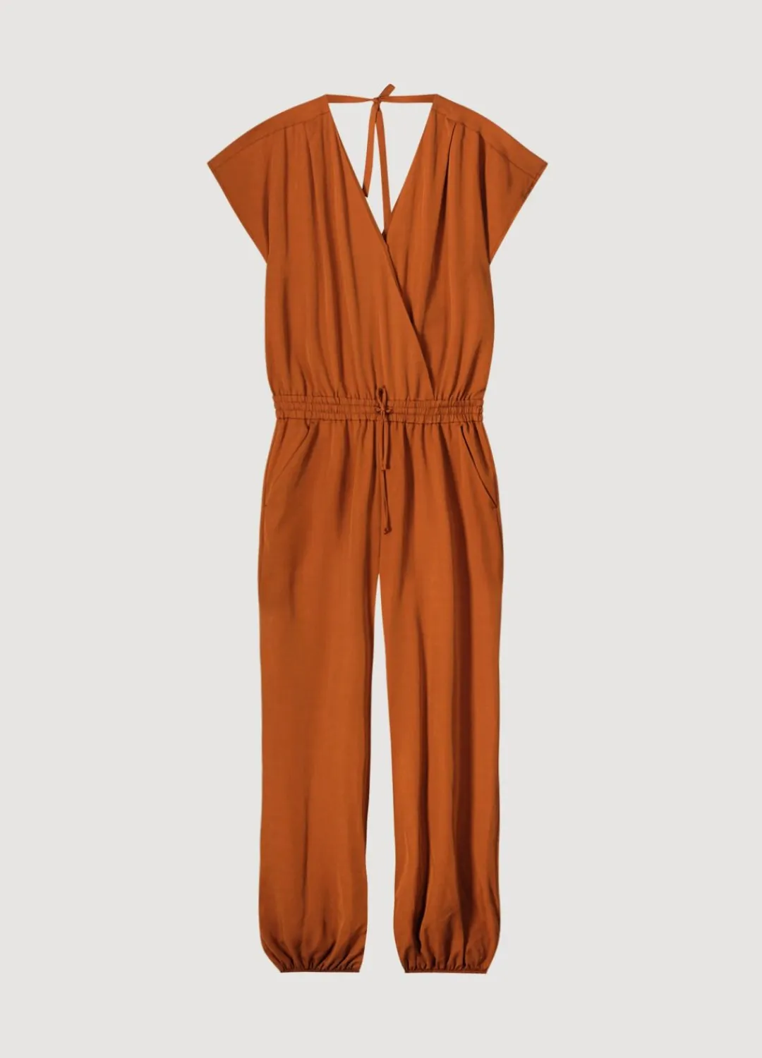 Sale Summum Tencel Jumpsuit Brown