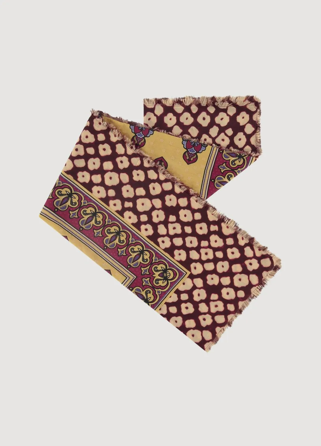 Hot Summum Thin Scarf With Print Red