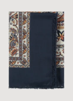 Best Summum Thin Scarf With Prints Multicolor