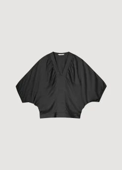 Discount Summum Top With Bat Sleeves Black