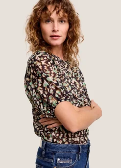 Discount Summum Top With One-Piece Sleeves Black