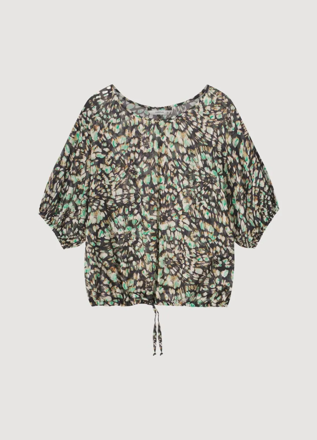 Discount Summum Top With One-Piece Sleeves Black