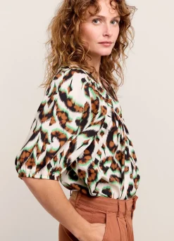 Clearance Summum Top With Ornament Print Multicolor