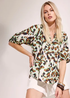 Clearance Summum Top With Ornament Print Multicolor
