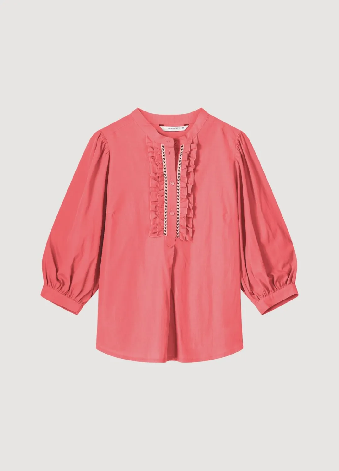 New Summum Top With Ruffles Pink