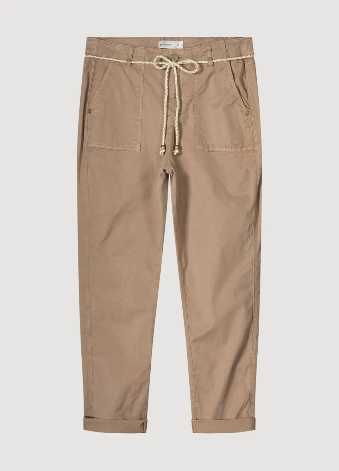 New Summum Trousers With Patch Pockets Brown
