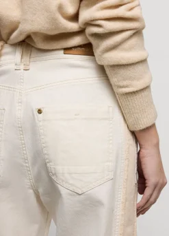 Hot Summum Trousers With Patch Pockets Creme