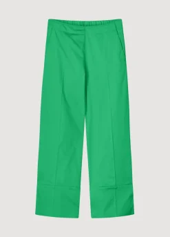 Online Summum Trousers With 7/8Th Straight Legs Green