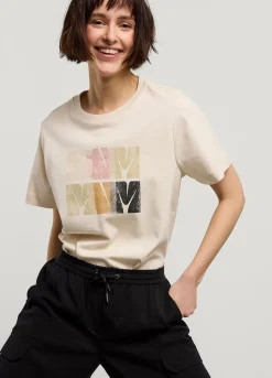 Outlet Summum T-Shirt With Artwork Print Pink