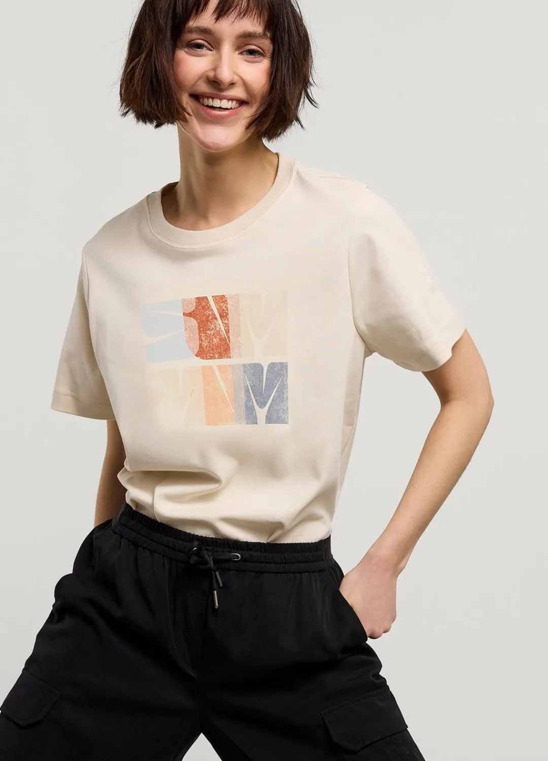 Discount Summum T-Shirt With Artwork Print Blue