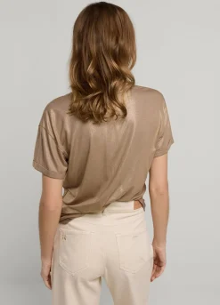 Clearance Summum T-Shirt With Glitter Coating Grey