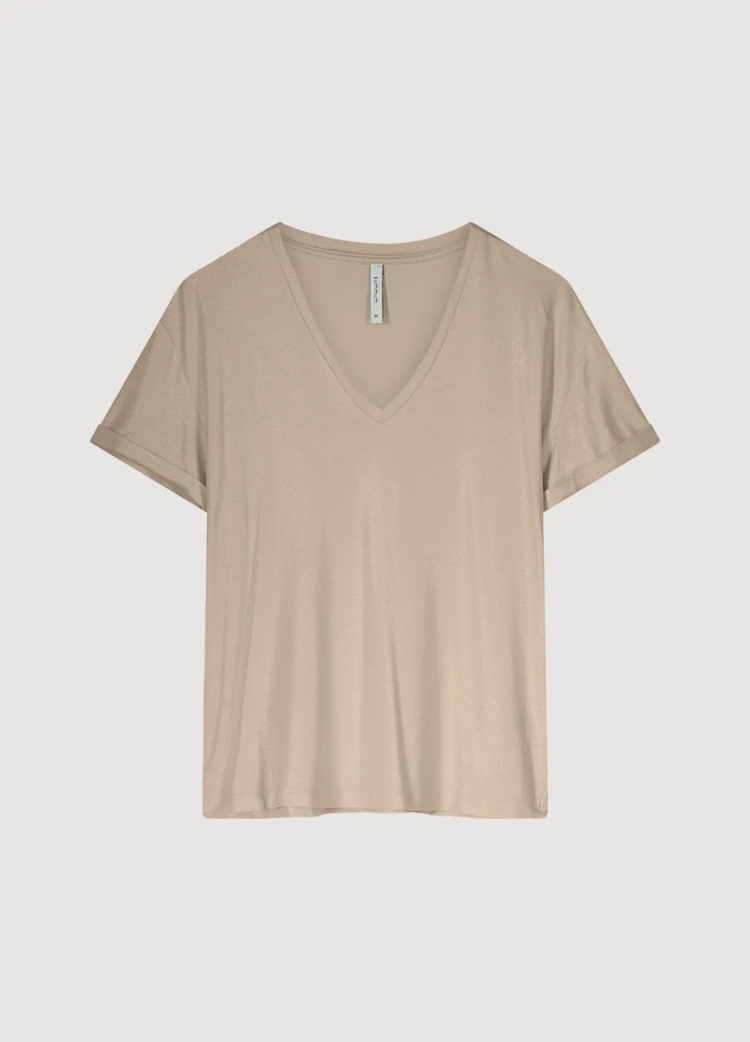 Clearance Summum T-Shirt With Glitter Coating Grey