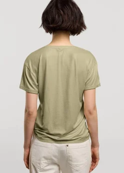 Hot Summum T-Shirt With Glitter Coating Green