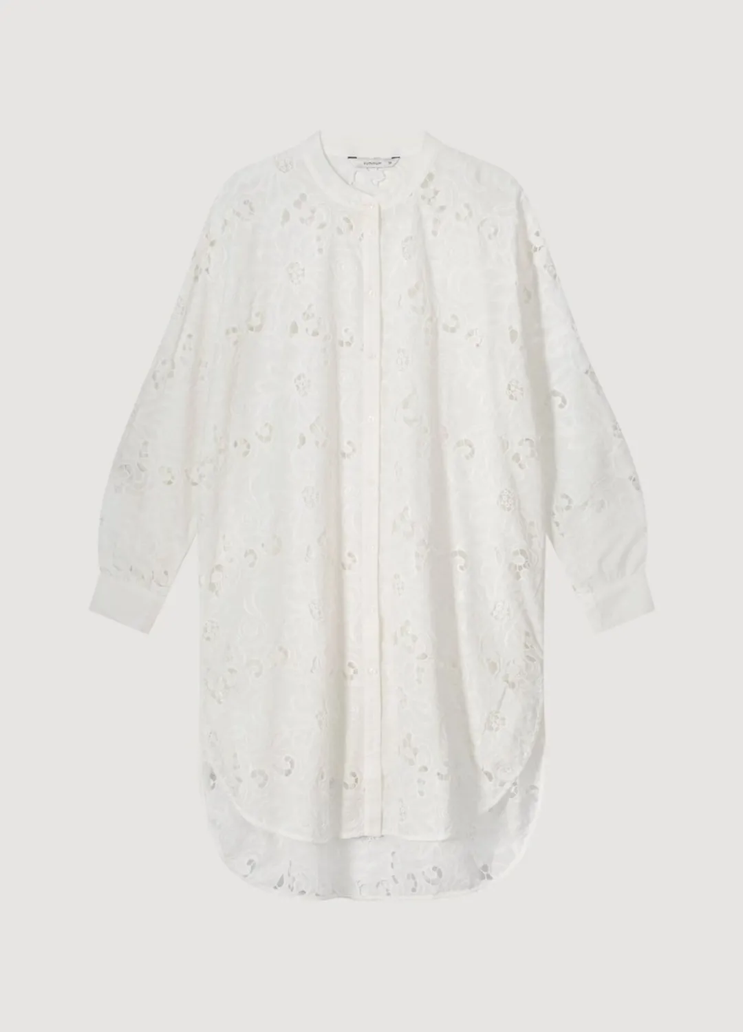 Outlet Summum Tunic Blouse With English Embroidery White