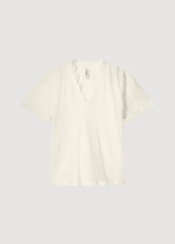 Discount Summum V-Neck Top With Lace Creme