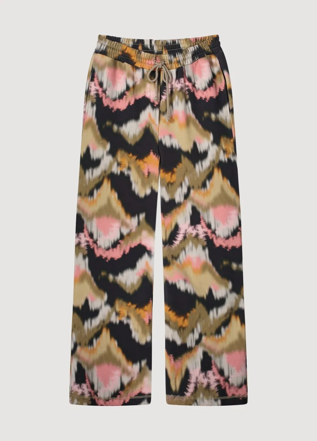 Outlet Summum Watercolour Print Trousers Multicolor