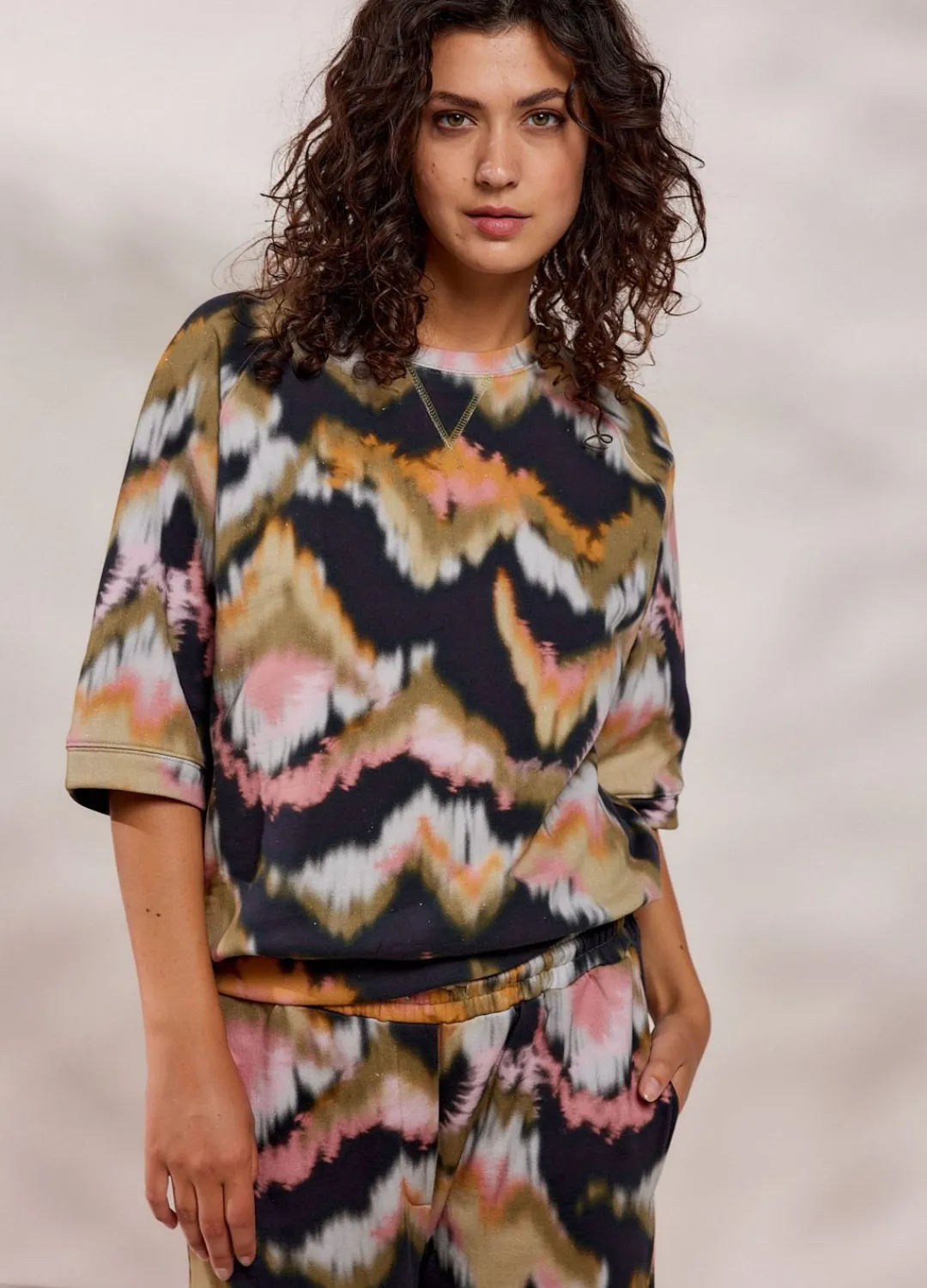 New Summum Watercolour Sweatshirt Multicolor