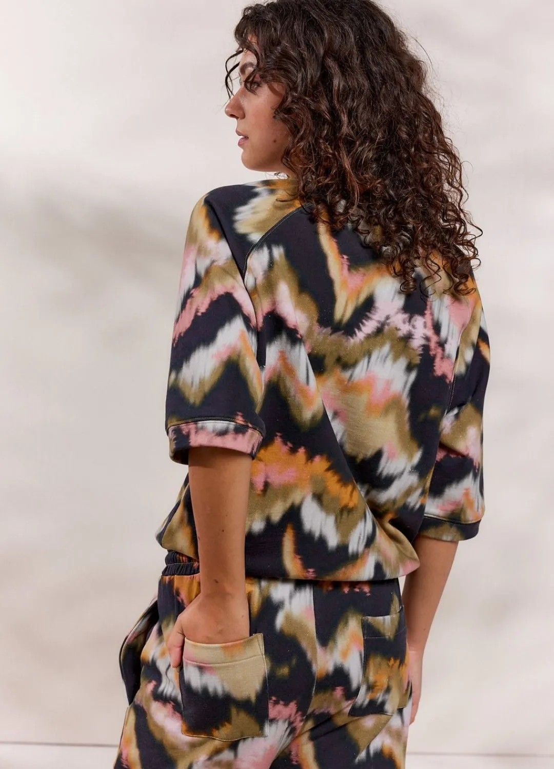New Summum Watercolour Sweatshirt Multicolor
