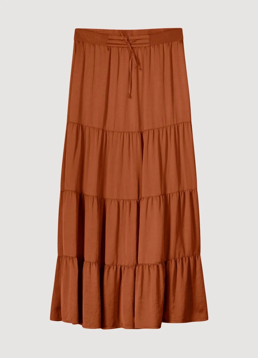 Discount Summum Wide Tiered Skirt Brown