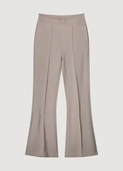 Outlet Summum Wide-Leg Jersey Trousers Grey