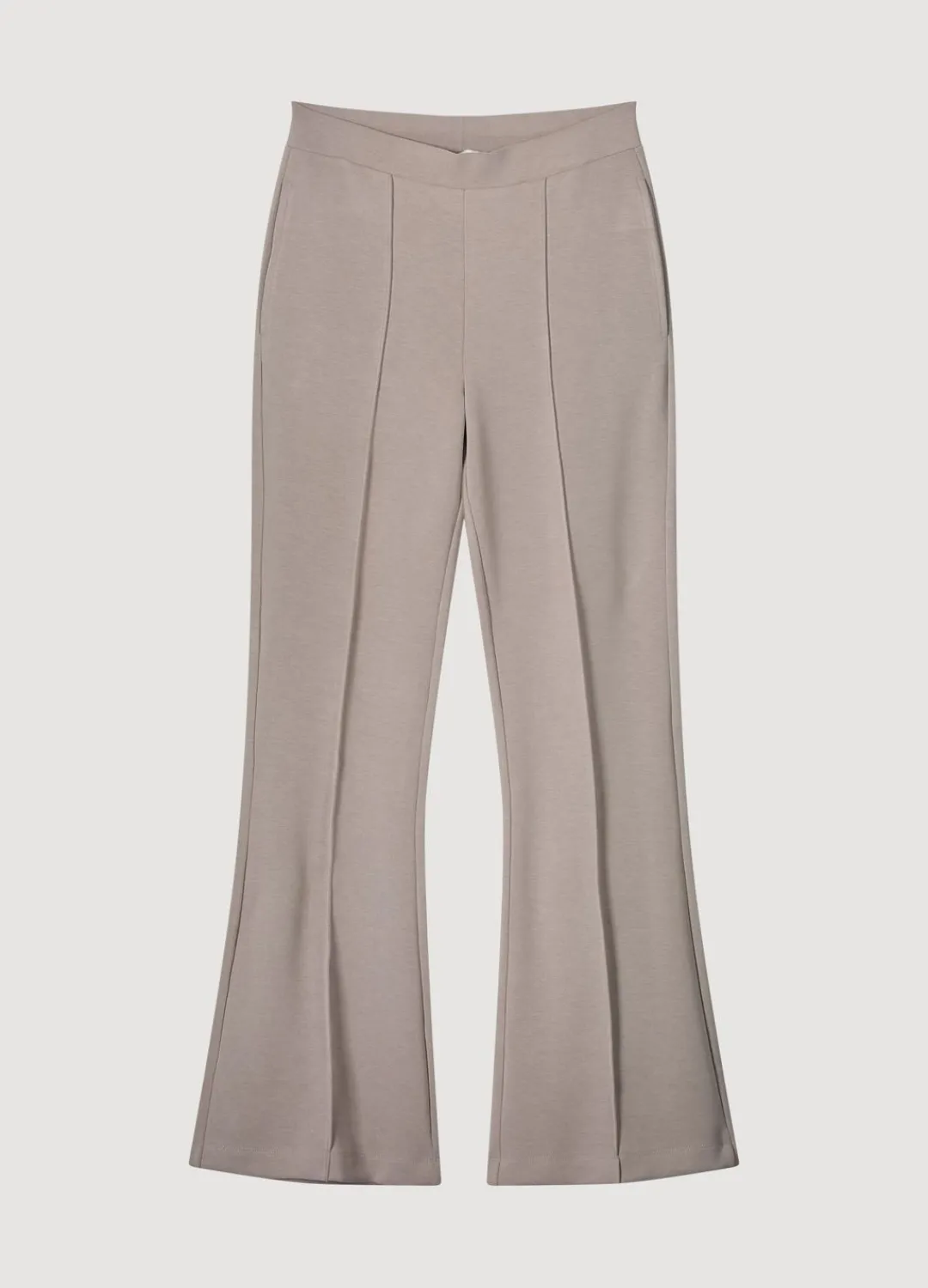 Outlet Summum Wide-Leg Jersey Trousers Grey