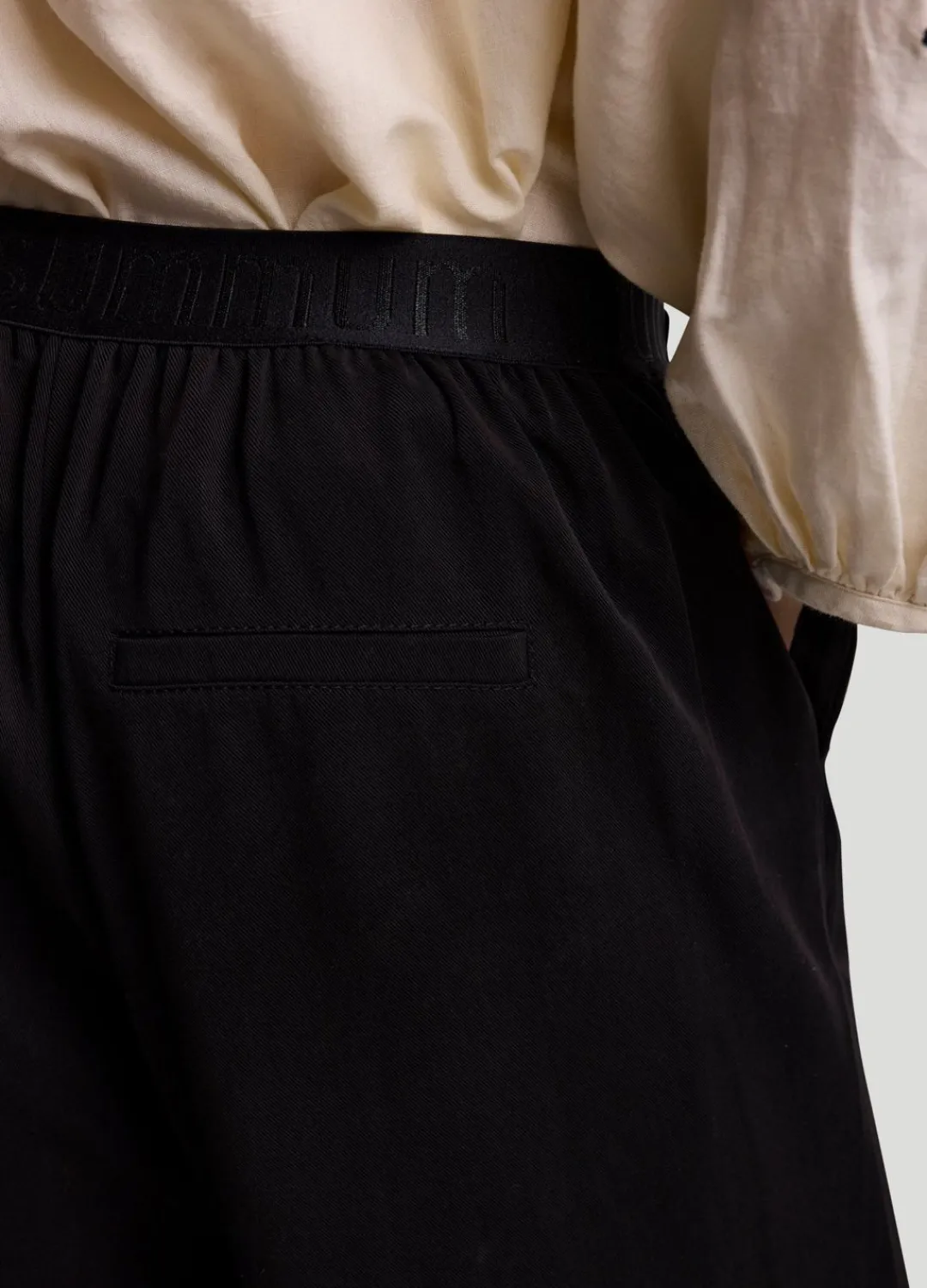 Clearance Summum Wide-Leg Trousers Black