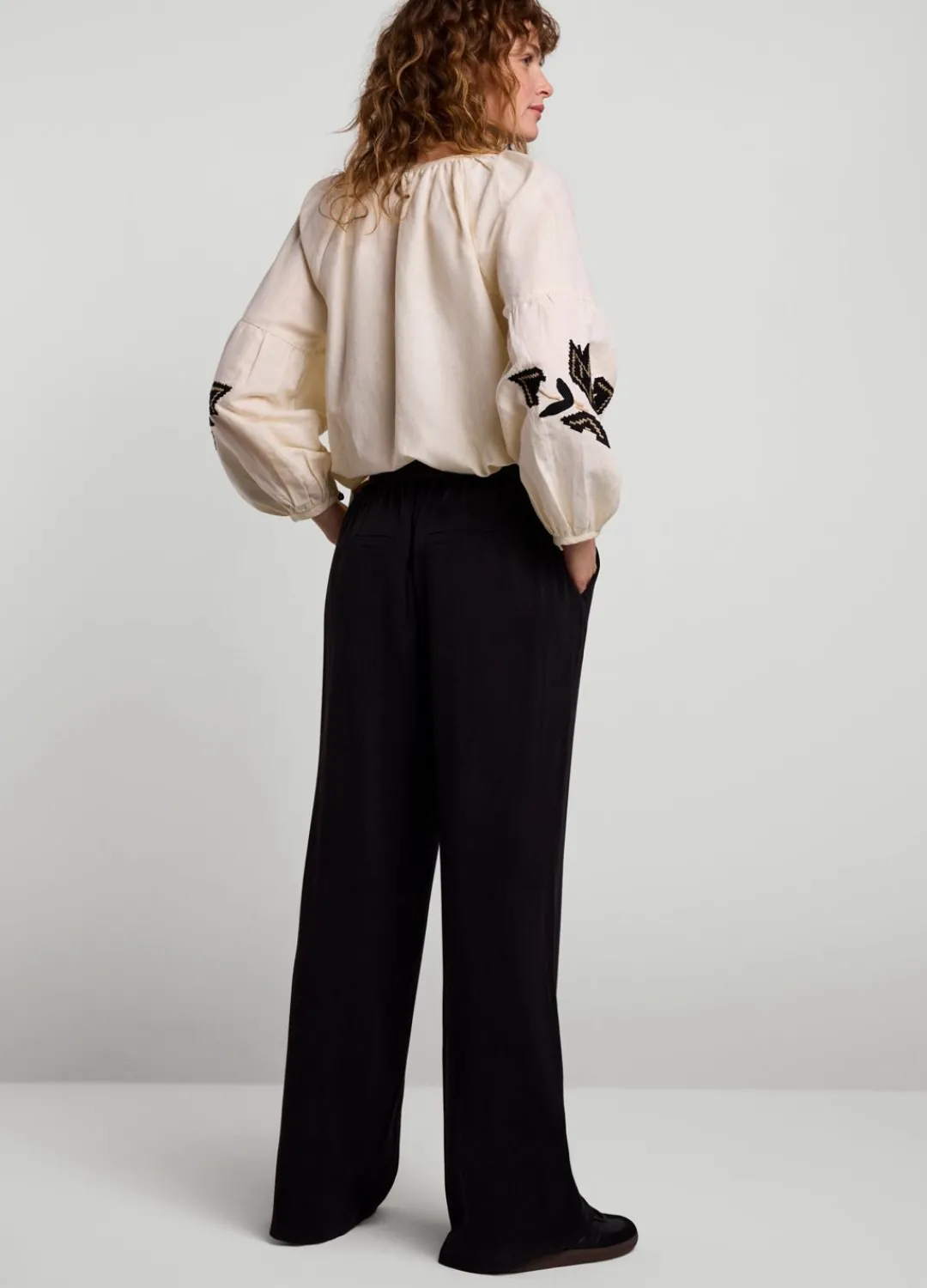 Clearance Summum Wide-Leg Trousers Black