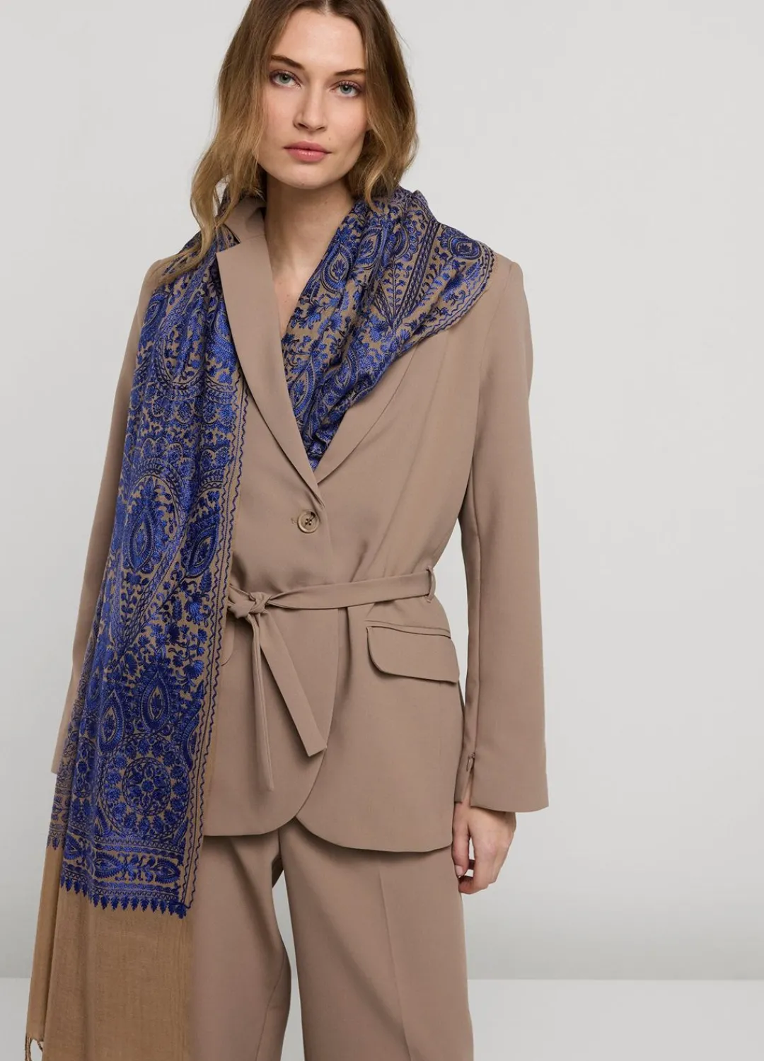Clearance Summum Wool Scarf Grey