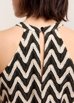 Best Summum Zigzag Halter Top Black
