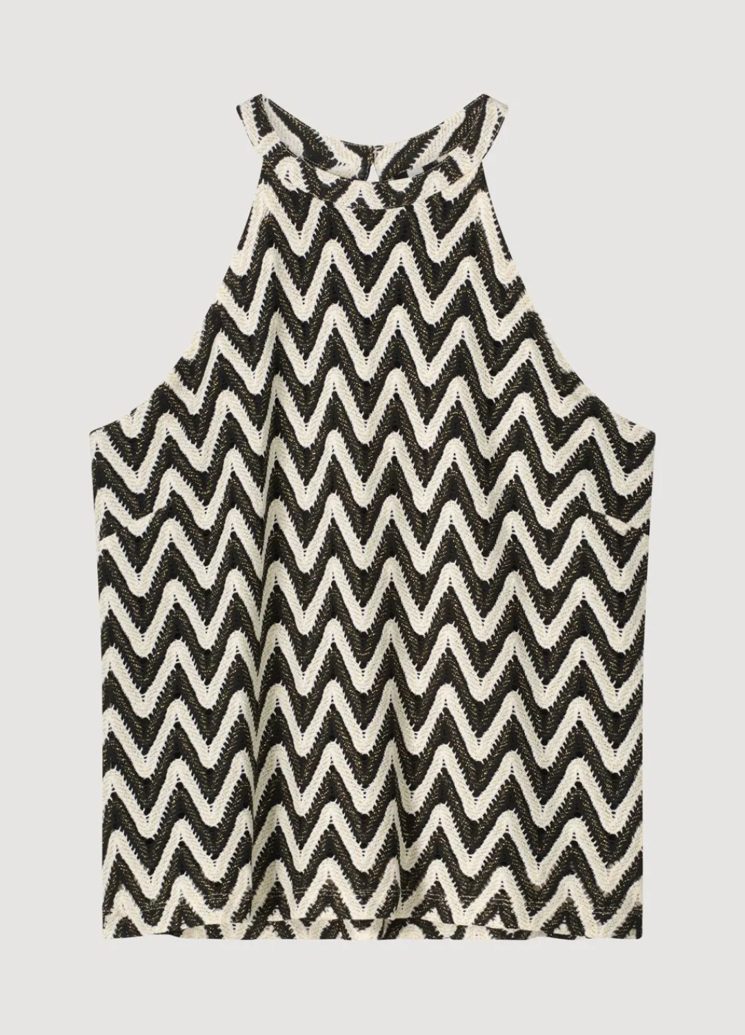 Best Summum Zigzag Halter Top Black