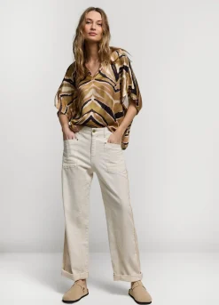 Best Summum Zigzag Top Green